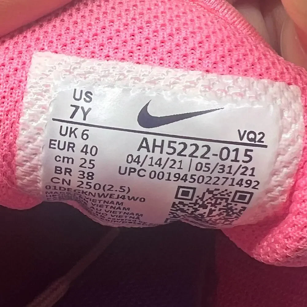 Nike Air Max Axis Running Shoes Pink Gray AH5222 015 Size 7Y/ 8.5 Womens - Picture 10 of 10